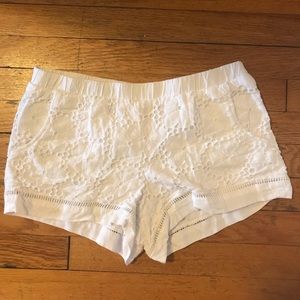 Lilly Pulitzer White Eyelet Shorts